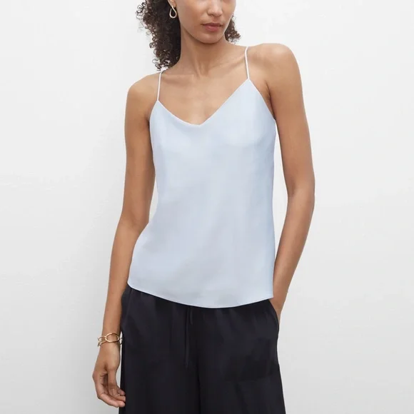 Club Monaco Women's Kora Cami Top - Classic Silky Slip Tank